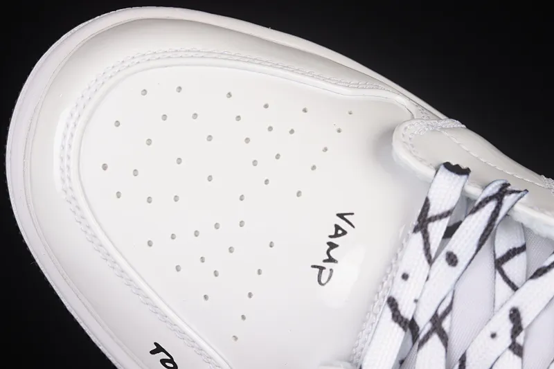 All Categories Air Jordan Jordan Series Basketball Shoes Air Jordan 1 Mid Air Jordan 1 Mid GS "Schematic" AJ1 Joe 1 White Graffiti Zhongbang Basketball Shoes DQ1864-100